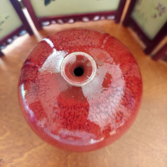 BOGO MCM Boho Chic Stoneware Pottery Weed Pot Bud Vase Earth Tone Redware 5x3.5 - Picture 4 of 9